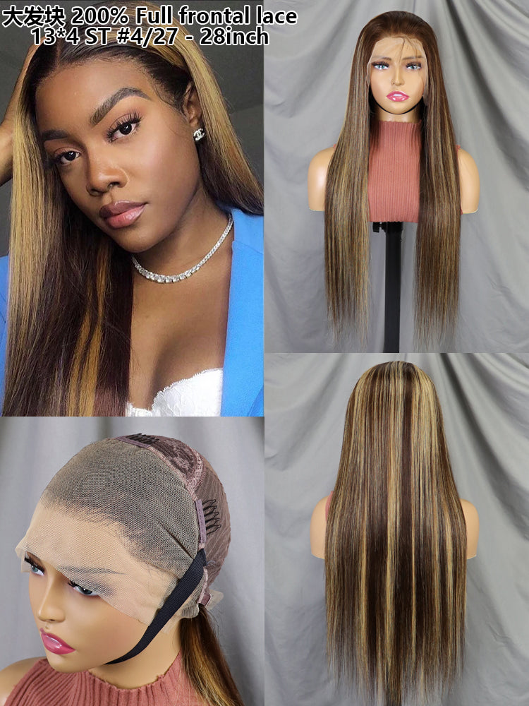 13*4 Full frontal lace wig ST #4-27
