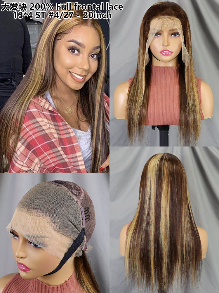 13*4 Full frontal lace wig ST #4-27