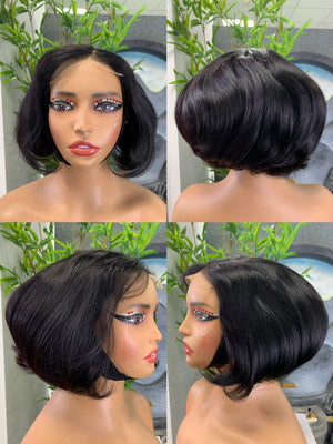 8寸300密度5X5 SDD Pixie wig #NC