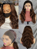 13*4 Full frontal lace wig BW #1BT4