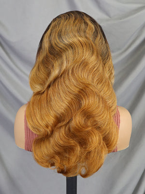 13*4 Full frontal lace wig BW #1BT30