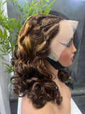 13x4 braid bob辫子款 -Loose 250% 彩色