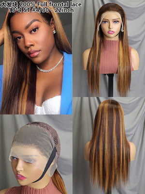 13*4 Full frontal lace wig ST #4-30