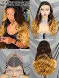 13*4 Full frontal lace wig 1BT4T30#