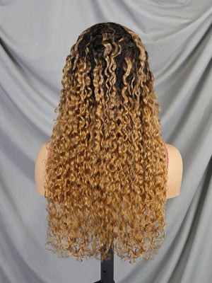 13*4 Full frontal lace wig WW #1BT30