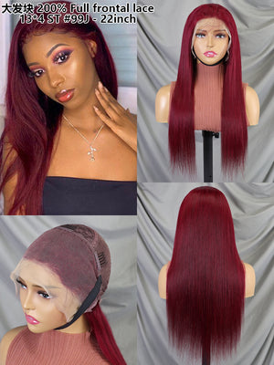 13*4 Full frontal lace wig ST #99J