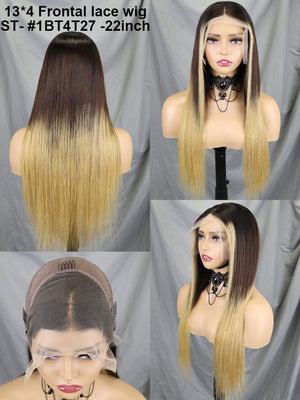 13*4 Full frontal lace wig ST 1BT4T27#