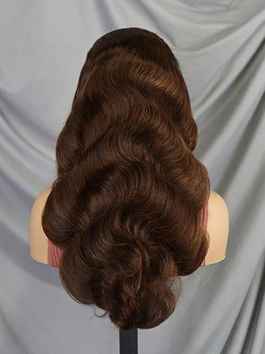 13*4 Full frontal lace wig BW #1BT4