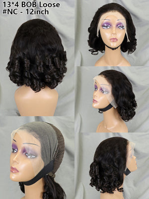 13X4 BOBO Loose #NC  wig 100% human hair