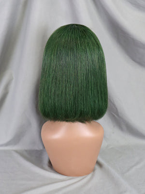 D款系列 200% 13X4 削发 #深绿色Dark green