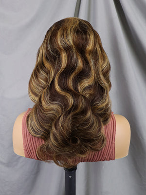 13*4 Full frontal lace wig BW #4-27